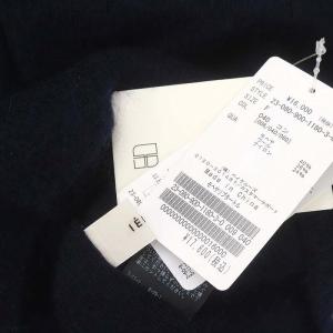 IENA 23AW モヘヤ混リブタートル ニット セーター 長袖 F 紺 ネイビー