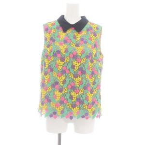 スモールフラワーノースリーブ トップス ブラウス 38 マルチカラー