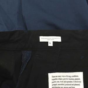 Engineered Garments 異素材切替 グルカショーツ ショートパンツ L 紺 ネイビー