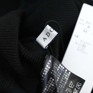 ADORE 24SS クリアストレッチニットプルオーバー 38 ブラック