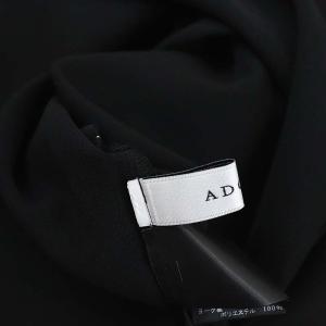 ADORE 24SS ドライタッチジョーゼットブラウス プルオーバー 長袖 38 黒 ブラック