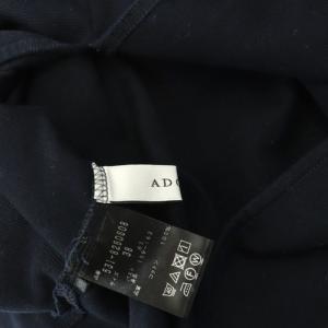 ADORE コットンミラノボトルネックカットソー 半袖 38 M 紺 ネイビー