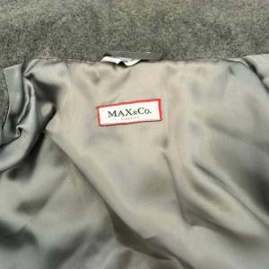 MAX&CO. ウール アンゴラ混 チェスターコート アウター ダブル ロング ベルト付き 38 グレー
