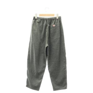 DANTON ウールフランネル イージーパンツ クロップド 36 グレー JD-2540FDT