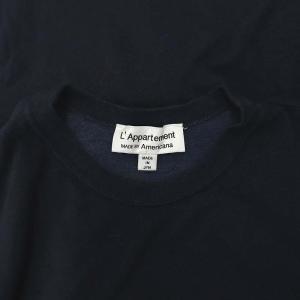 AMERICANA アパルトモン別注 Football T-Shirt Tシャツ カットソー チュニック プリント 八分袖 紺 ネイビー