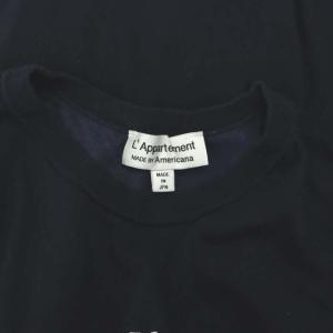 AMERICANA アパルトモン別注 Football T-Shirt Tシャツ カットソー プリント 八分袖 紺 ネイビー