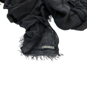 Faliero Sarti ストール モダール カシミヤ 大判 黒 ブラック