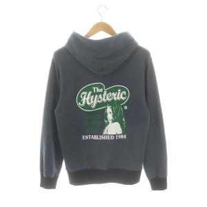 HYSTERIC GLAMOUR BASIC AMERICAN パーカー ジップアップ 長袖 S 紺 ネイビー