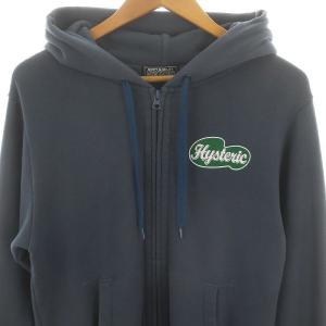 HYSTERIC GLAMOUR BASIC AMERICAN パーカー ジップアップ 長袖 S 紺 ネイビー