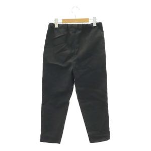 MARNI ウールウエストゴムクロップドパンツ テーパード 36 チャコール