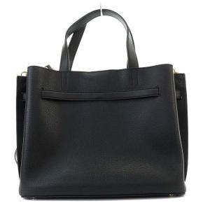 MICHAEL KORS EMILIA サッチェル ハンドバッグ ショルダーバッグ 2WAY 斜め掛け レザー 黒 ブラック 35H0GU5S7T