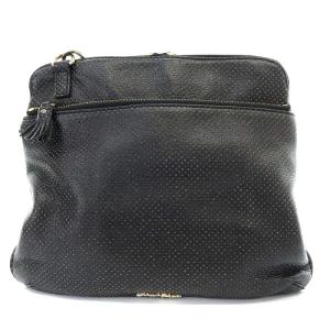 ANYA HINDMARCH HANDS FREE ショルダーバッグ ワンショルダー 斜め掛け レザー 黒 ブラック