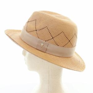 HELEN KAMINSKI ストローハット 帽子 F べージュ