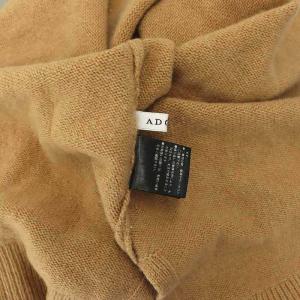 ADORE 22AW ピュアカシミヤニット セーター プルオーバー 38 M 茶 ブラウン