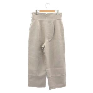 ADORE 22AW ライトリバーウールハイウエストクロップドパンツ 36 S ベージュ