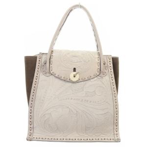 Luna ハンドバッグ トートバッグ レザー ピンクべージュ