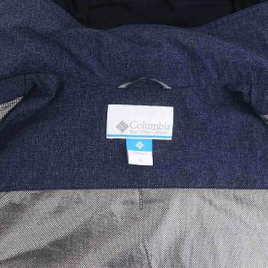 Columbia ナイロンジャケット ジップアップ フード付き XL 紺 ネイビー 219PM5690