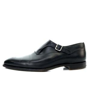 Crockett & Jones ハンドグレード ビジネスシューズ シングルモンクストラップ レザー 26cm-26.5cm ブラック