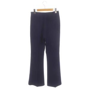 ADEAM 42403 センタープレスフレアパンツ ストレッチ 0 紺 ネイビーブルー