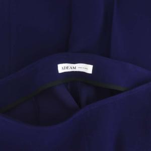 ADEAM 42403 センタープレスフレアパンツ ストレッチ 0 紺 ネイビーブルー