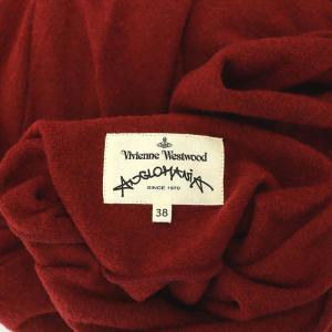 Vivienne Westwood ANGLOMANIA カットラスオーブ ウール タートルネック ワンピース 38 レッド
