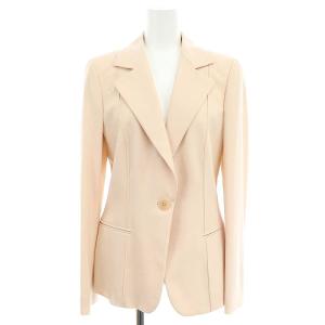テーラードジャケット 1B 総裏地 36 ピンクベージュ