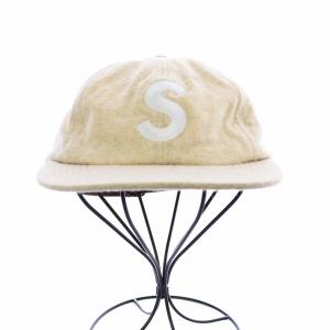 Supreme 21AW Wool S Logo 6-Panel キャップ 帽子 ベージュ