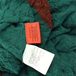 ISSEY MIYAKE ハート 22SS Tシャツ カットソー 半袖 シワ加工 ウール混 2 緑 茶 グリーン ブラウン