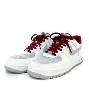 NIKE BY YOU AIR FORCE 1 LOW スニーカー レザー US9.5 ホワイト グレー