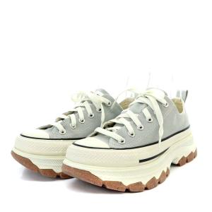 CONVERSE ALL STAR TREKWAVE OX スニーカー プラットフォーム 厚底 キャンバス US4.5 23.5cm グレー