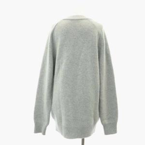 Deuxieme Classe ウール カシミヤ カーディガン Vネック 長袖 グレー