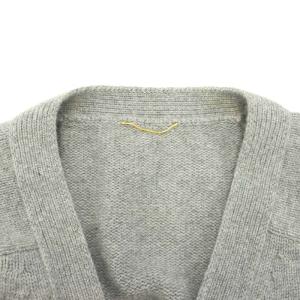 Deuxieme Classe ウール カシミヤ カーディガン Vネック 長袖 グレー