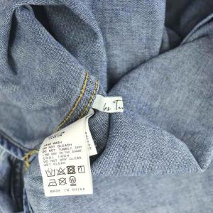 Plage 23SS les Tendre DENIM シャツ デニム ペイント加工 長袖 サックスブルー