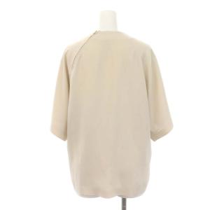 HYKE SHORT-SLV SHIRT 五分袖カットソー ブラウス プルオーバー 1 ライトベージュ