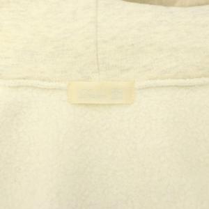 Drawer ツリウラケ ジップパーカー 裏起毛 長袖 ジップアップ 2 M 白 ホワイト グレー