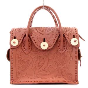 マエストラ Maestra ハンドバッグ レザー ピンク