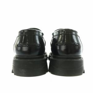 Christian Dior BRUSHED CALFSKIN ローファー ロゴ 36.5 ブラック