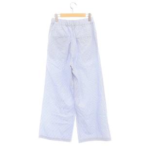 Deuxieme Classe 23SS Ambience PANTS パンツ ピンストライプ ワイド イージー ライトブルー 白 黒