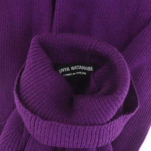 eYe JUNYA WATANABE MAN リブタートルネックニット セーター 長袖 プルオーバー ウール 紫
