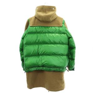 sacai × Gloverall ダウンドッキング ダッフル コート ジップアップ ベージュ