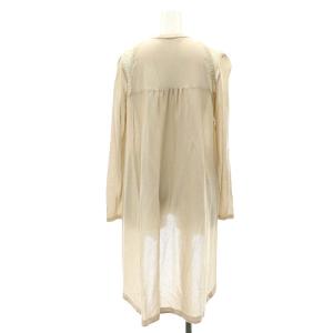 René レースニットカーディガン ロング トッパー 34 ベージュ