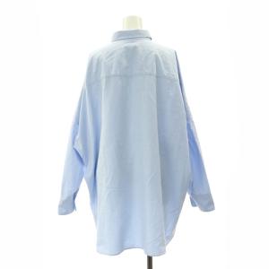 Plage 24SS Soft Oxford Long シャツ 長袖 チュニック丈 サックスブルー