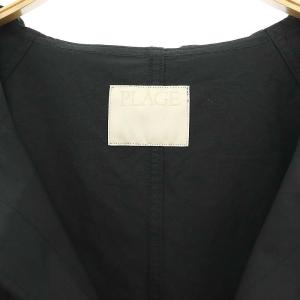 Plage 24SS mods コート スプリングコート ロング フード ボタンアップ 36 ブラック