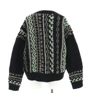 SHIPS Prefer ペルーニット セーター プルオーバー ニット 長袖 ウール F マルチカラー