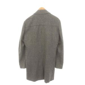 HUGO BOSS ステンカラーコート  アウター ウール US40 L ベージュ 黒 ブラック