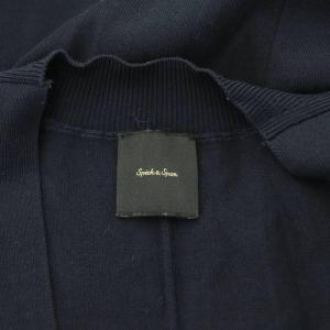 Spick&Span ICE COTTON BIG Vカーディガン 長袖 オーバーサイズ F 紺 ネイビー 21080200425120