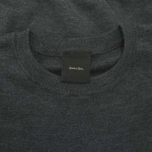 Spick&Span 22AW ウォッシャブルウールフリル ニットプルオーバー セーター 長袖 ダークグレー