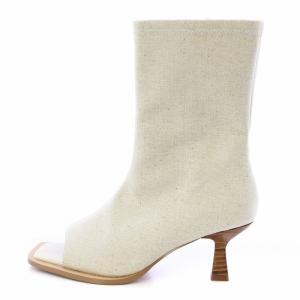 rim.ark 24SS Open toe middle boots オープントゥミドルブーツ スクエアトゥ 変形ヒール