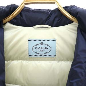 PRADA ダウンジャケット 三角ロゴプレート 36 ネイビー