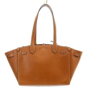 ANYA HINDMARCH Return to Nature トート スモール ショルダーバッグ レザー ブラウン